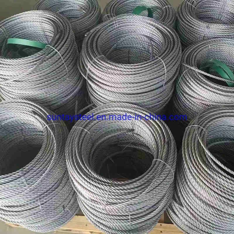 7X7 Galvanized Steel Wire Rope 5/64" Galvanized Aircraft Cable 500FT Plastic Reels