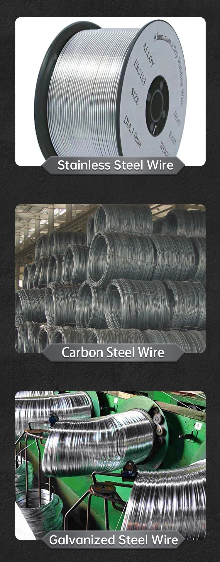 2022 Hot Sale High Quality Stainless Steel Wire (410, 430, 302, 321, 304, 316L, 310S, 321H)