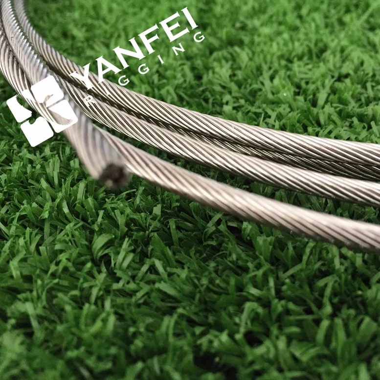 7X7 304/316 Stainless Steel Aircraft Wire Rope Cable for Deck Cable Railing Kits Wire Rope