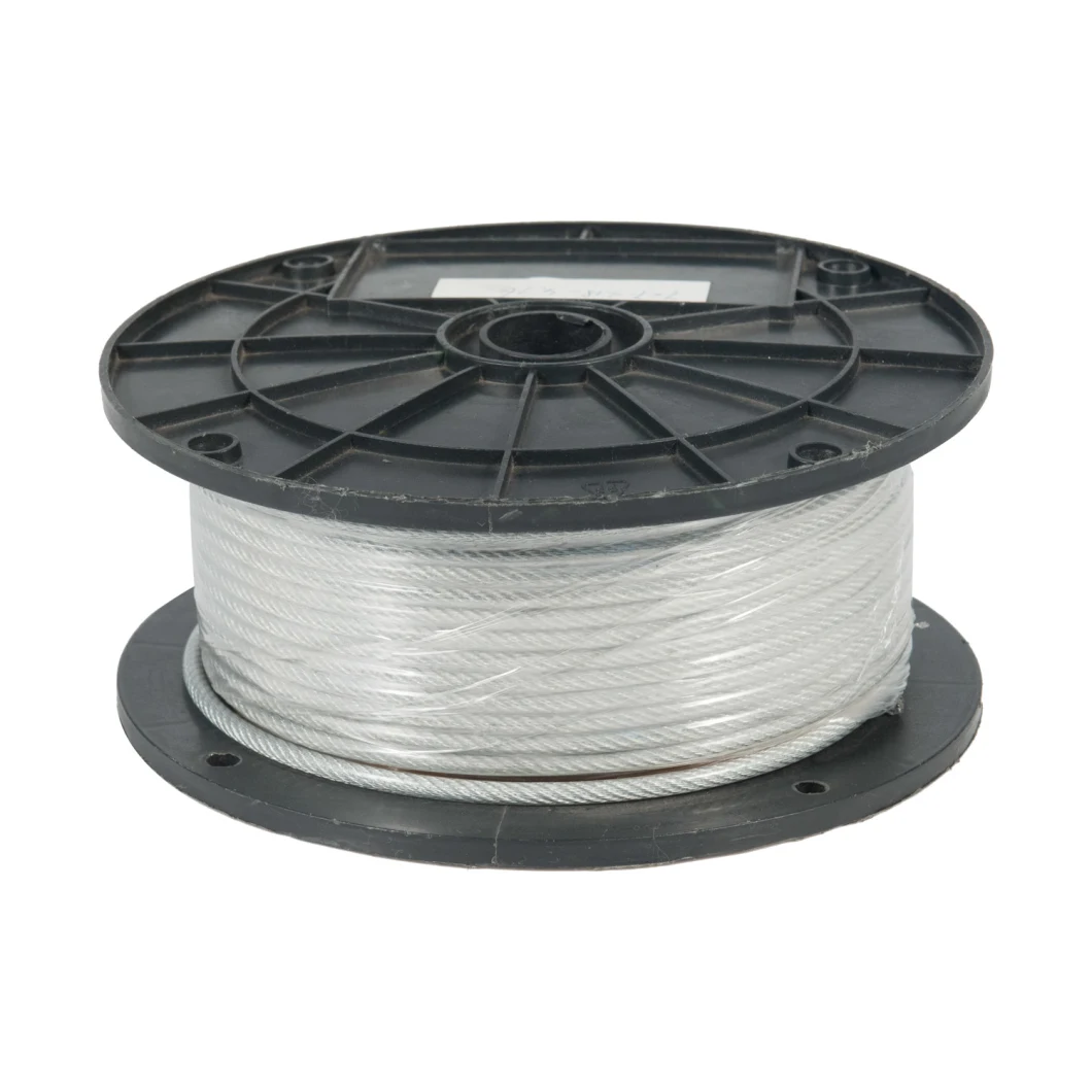 Best China Supplier Inox Cable 7X7 1/16"/1.58mm Stainless Steel Wire Rope 304/304L/316/316L Aircraft Cable